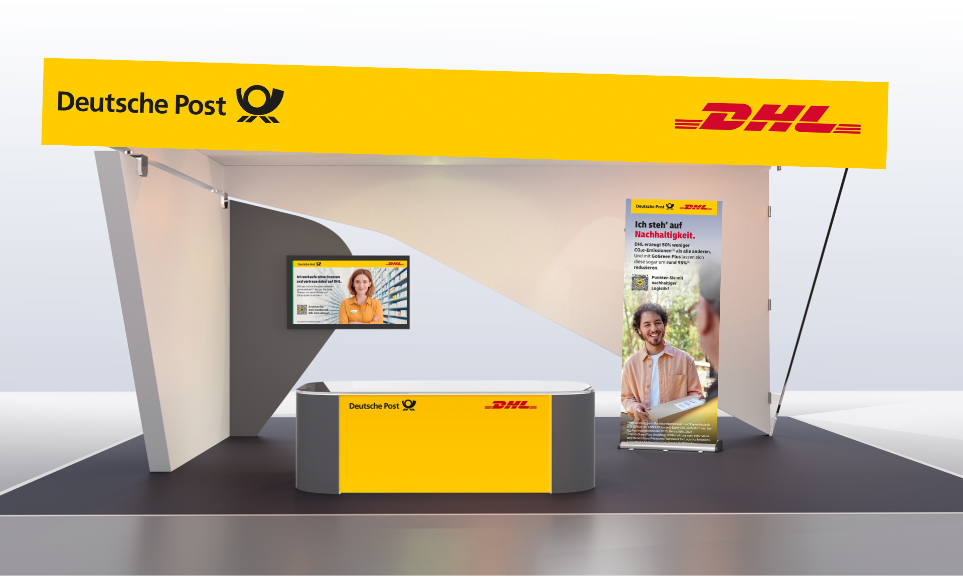 Digitaler Messestand von Deutsche Post DHL