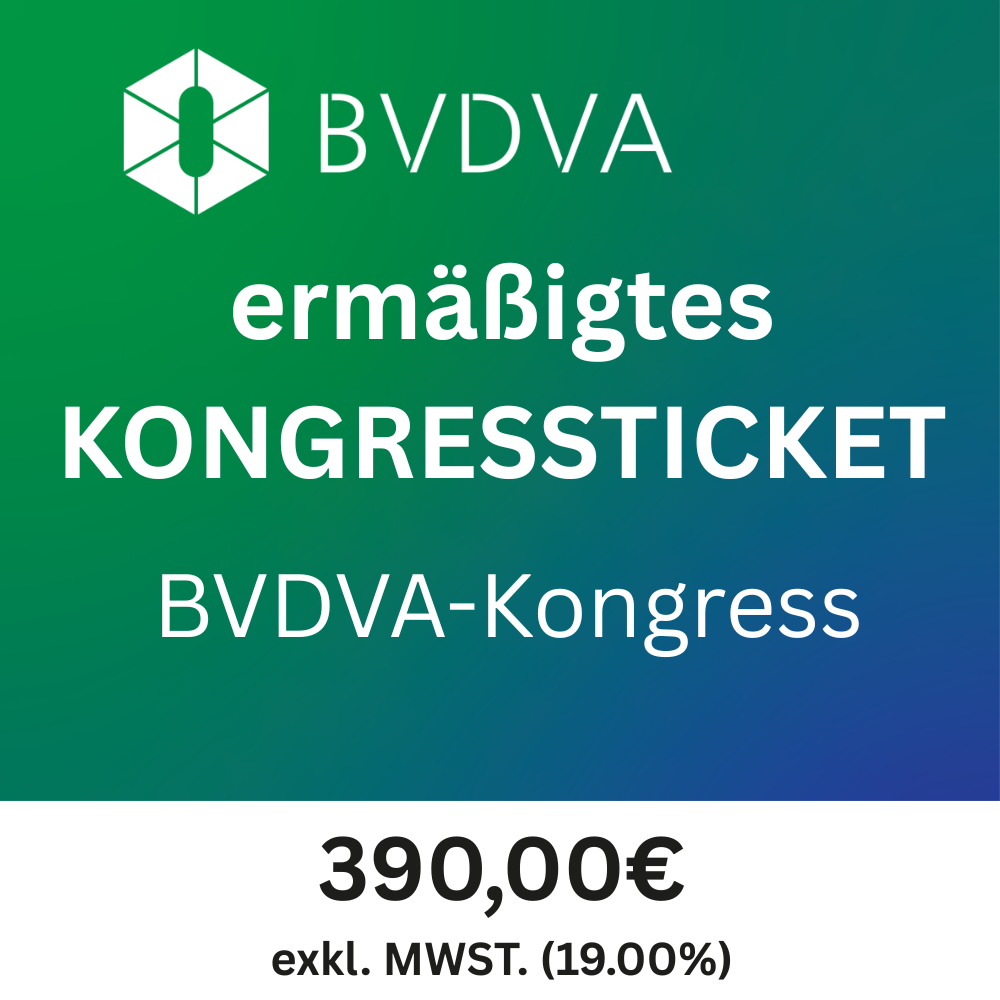 Ermäßigtes Kongressticket 2025 (BVDVA-Kongress)